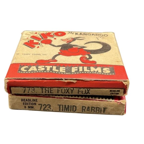 Vintage 8mm Terry Toons Kiko The Kangaroo & The Foxy Fox Castle Films 1935 - Picture 3 of 3